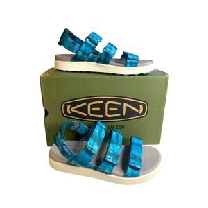 Size 7.5 Keen Womens New Sandals Elle Strappy Seamoss Tie Dye